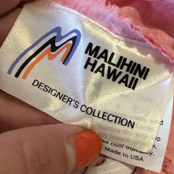 NWT! MALIHINI HAWAII VINTAGE 60s 70s Wrap Sarong Floral Dress 1 Size USA MADE - Picture 5 of 11